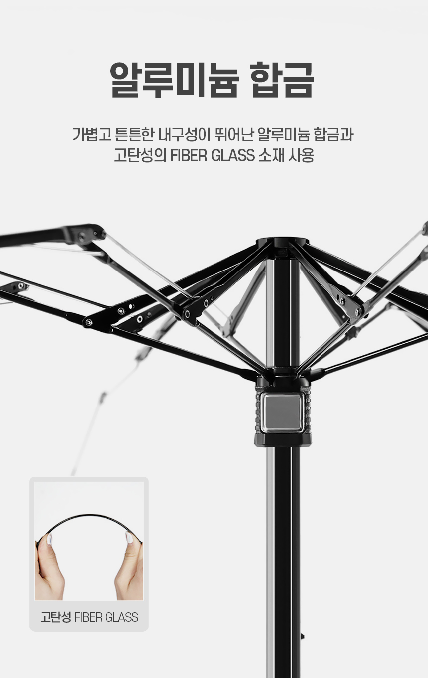 벨라토 8K 자외선 차단 암막 코팅 5단 수동 양우산 상세 이미지