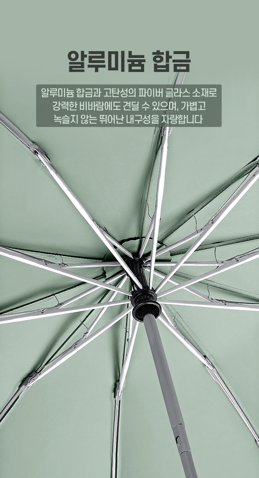 심플링 10K 거꾸로 3단 완전자동 양우산 (지퍼 우산 커버) 상세 이미지